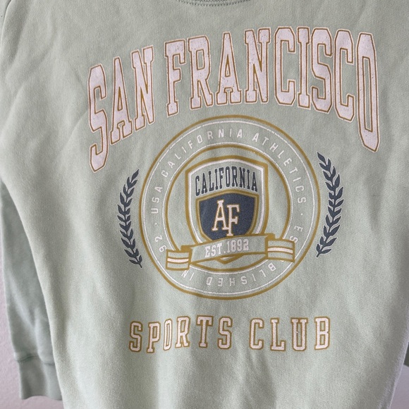 Abercrombie Kids Light Green San Francisco sports club Pullover - Picture 3 of 6